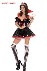 Costume donna di cuori 3 pz.