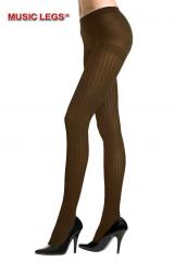 Music Legs: vertical striped tights.