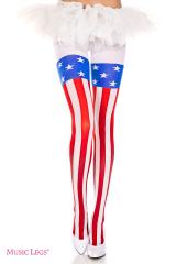 Collant con disegno bandiera americana.
