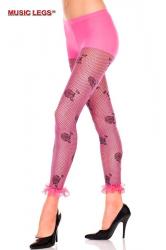 Pantacollant con rose e merletto.
