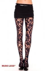 Collant con fantasia floreale.