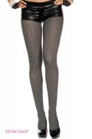 Collant gessato grigio.