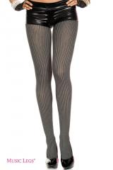 Collant gessato grigio.
