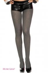 Collant gessato grigio.