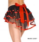 Gonnellino petticoat in tulle con strass.