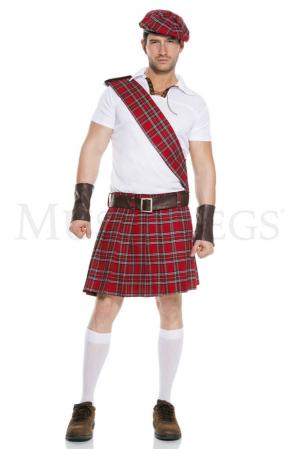 Costume tradizionale scozzese da uomo. 6 pezzi.