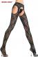 Collant aperto in pizzo motivo fiocchi. XL