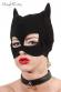 Maschera gatto vellutata.