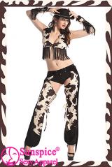 Travestimento Cowgirl 4 pezzi.
