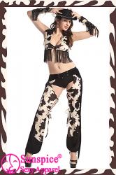 Travestimento Cowgirl 4 pezzi.