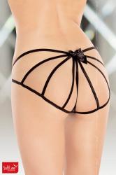 Slip stringati con fiocco posteriore.
