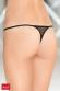 Tanga aperto in microrete e pizzo con fiocchetto