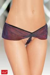 Tanga con volants e ricamo.