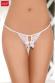 Tanga aperto con fiocchi. Bianco
