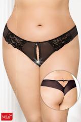Tanga in microrete e pizzo.