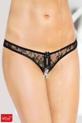 Tanga brasiliana con fiocchetti e perline.