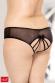 Slip nero con stringature posteriori.