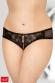 Slip aperti in tulle e pizzo.