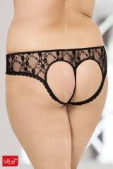 Slip in pizzo con apertura a cuore.