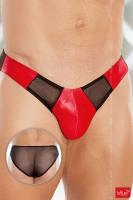 Slip neri con inserti rossi