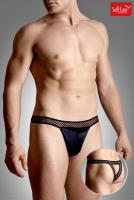 Slip jockstrap traforato aperto dietro.