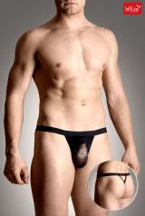 Tanga jockstrap aperto dietro con inserto in rete.
