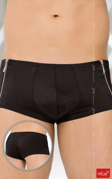Boxer uomo con zip. Nero