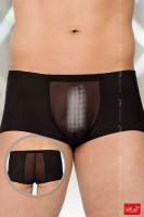 Boxer uomo con inserti semitrasparenti.