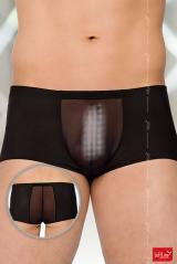 Softline - Men's boxer with semitransparent inserts.