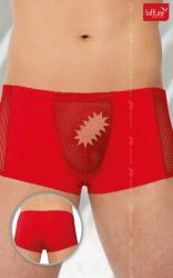 Boxer rossi con inserti a rete.