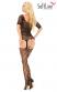 Scarlett - Catsuit a rete con ricami ed incroci.