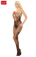 Ivy - Catsuit con ricami floreali.