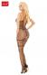 Eve - Catsuit a rete con pizzo e ricami.