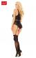 Amber - Catsuit effetto body con calze.