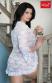 Emilie - Vestaglia corta in pizzo floreale. Bianco