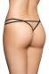 Tanga in pizzo con fiocchetto e perline.