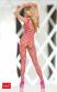 Catsuit a rete larga. Rosa