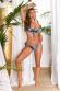 Bikini blu petrolio a triangolo con slip brasiliano