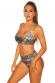 Top bikini motivo pitonato con spalline regolabili.