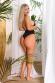Monokini nero girocollo con cut-out e nodo frontale