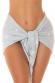 Copricostume Glitter Argento da Annodare