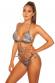 Tanga bikini brasiliano pitonato con lacci laterali.