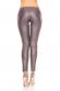 Leggings con allacciature anteriori. Grigio.