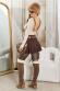Maglia Beige con Dettagli in Pelliccia Sintetica