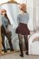 Maglia Grigia con Scollo a V e Collarino da Legare