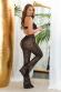 Tuta intera nera con cut-out e pantaloni in pizzo