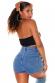 Crop Top Koucla ad incrocio. Nero