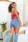 Crop Top Koucla ad incrocio. Rosso