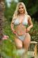 Slip bikini in tessuto brillante con dettaglio nodo. Argento