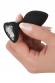 Plug in silicone con zircone a forma di cuore.